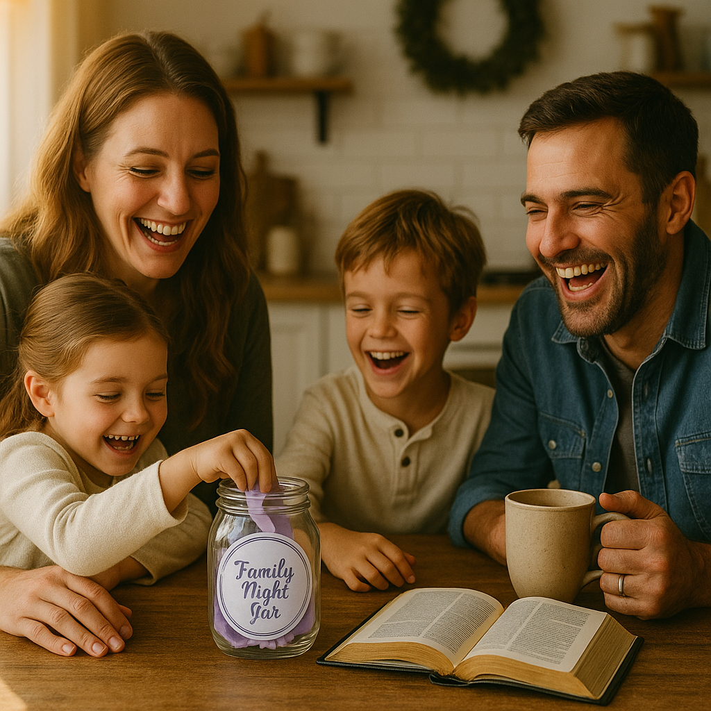 Cozy family moment